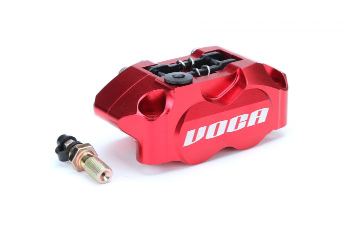Pinza de freno VOCA Racing G-Force, 4 pistones, rojo