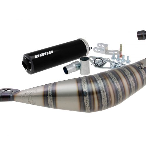 voca rookie am6 exhaust 50cc 70cc black silencer