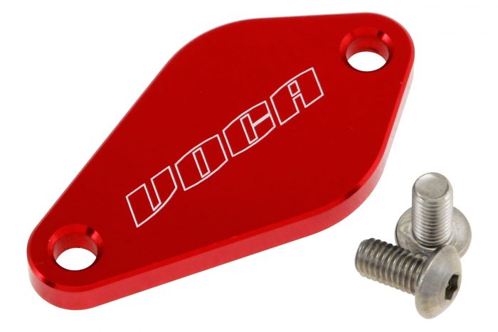 Obturador bomba de aceite VOCA Style, universal motos de marchas (Minarelli AM6, Derbi), rojo