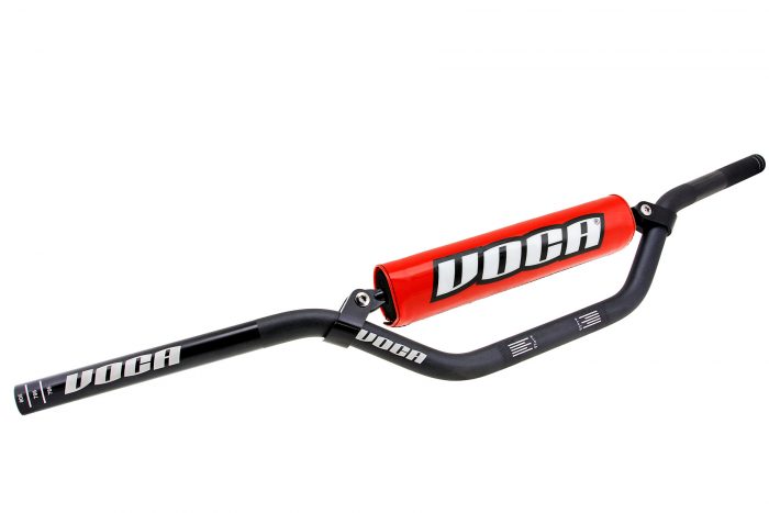 handlebar voca racing cross 22 black with red protector