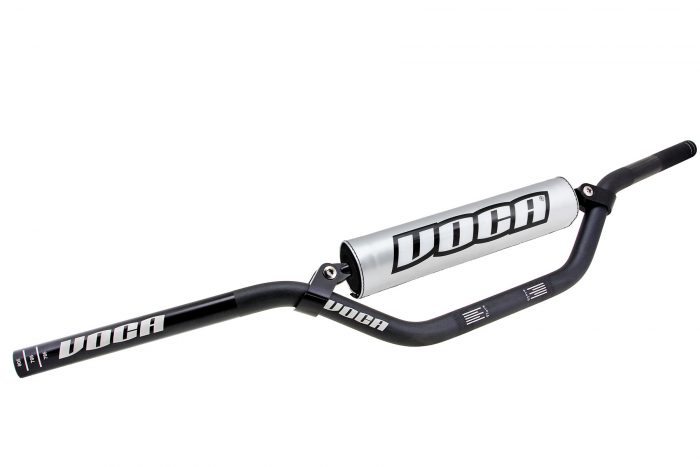 handlebar voca racing cross 22 black with silver protector