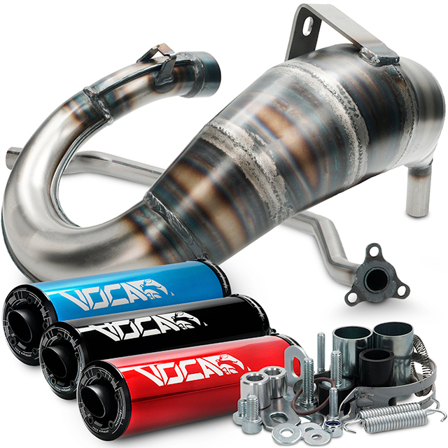 VOCA Cross Rookie 50/70cc (CE), Yamaha DT50, MH RYZ 50, silencer black