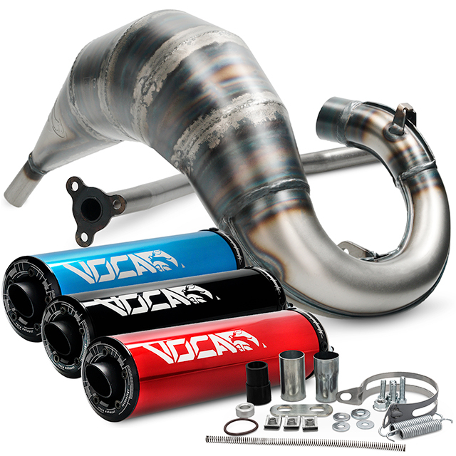 VOCA Cross Rookie 50/70cc (CE) Beta RR Enduro / SM (2012-2020) silenciador negro