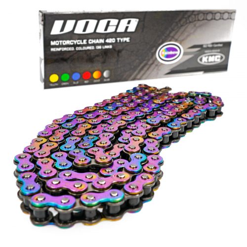 Cadena VOCA Reenforced 420-136, efecto titanio