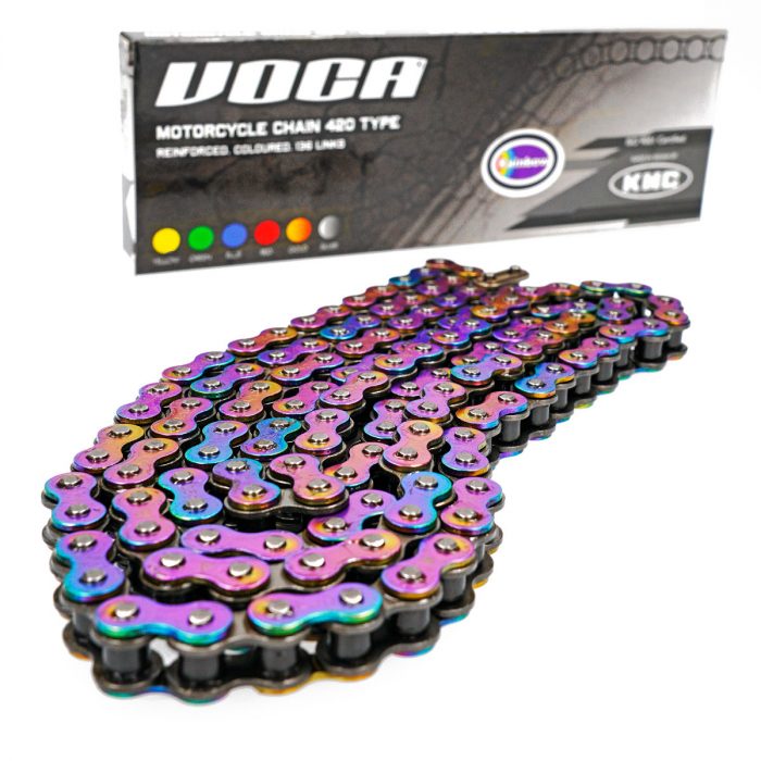 Cadena VOCA Reenforced 420-136, efecto titanio