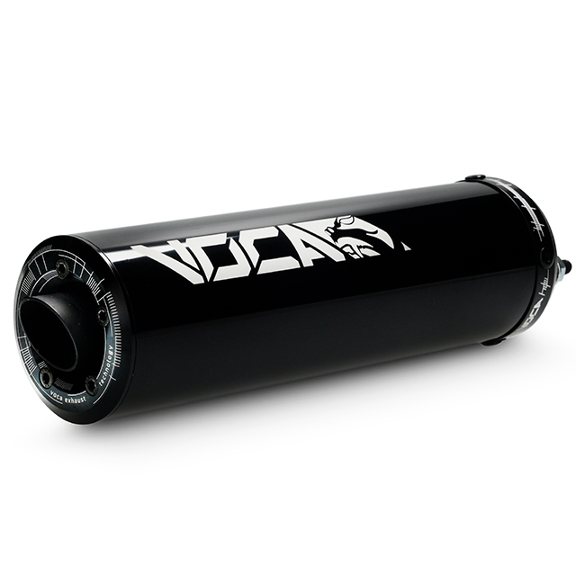 Voca aluminium silencer in black