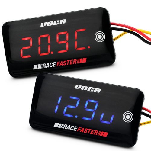 Temp-Volt Meter VOCA Slim-Touch 0-120º C 8-18 V